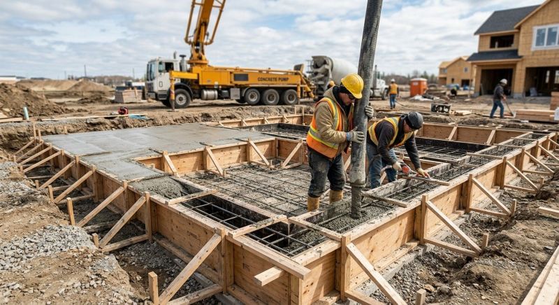Cement Foundation Installation in Columbus, OH