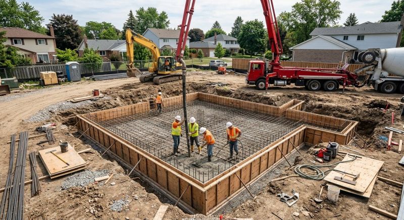 Concrete Foundation Installation in Fredericksburg, VA