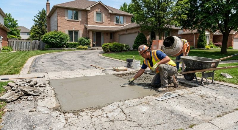 Concrete Driveway Renovation Service