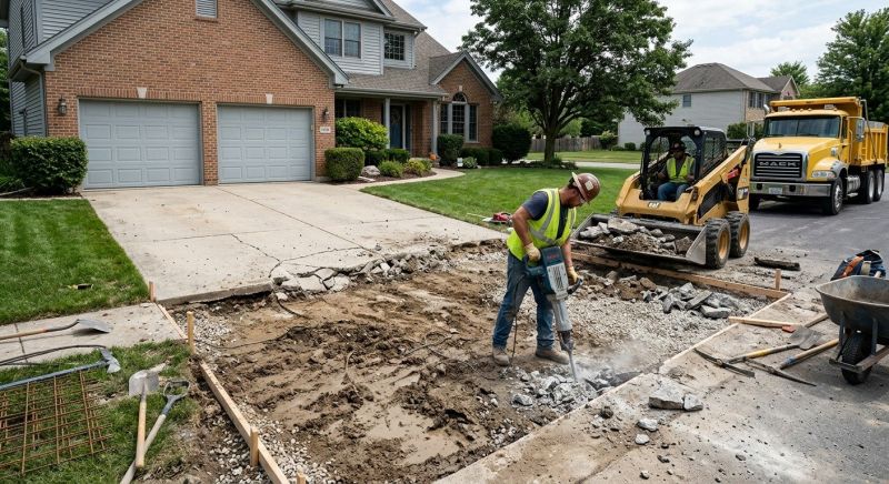 Concrete Driveway Renovation Service